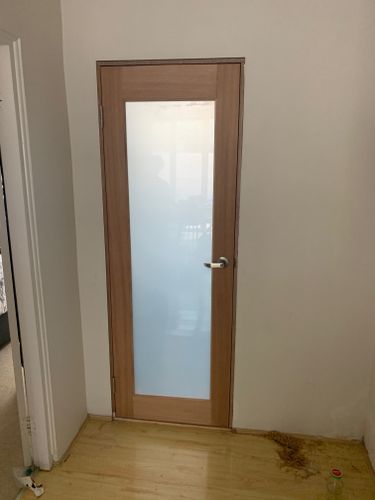 Contemporary timber room divider